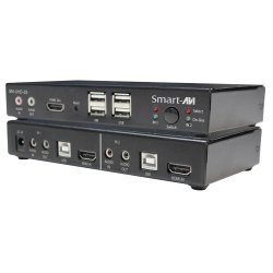 SmartAVI HDMI 2-Port, Single-Head, KVM Switch with Audio and USB 2.0 Support. Includes: [SM-UHD-2S, PS12VD2A]