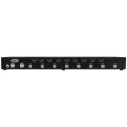 SmartAVI HDMI, 8-Port, Single-Head, KVM Switch with USB 2.0 Support and OSD.Includes: [SM-UHO-8P, PS12VD3A]