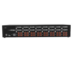 Black Box Secure Kvm Switch, Sh, 16-Port, Dvi-I, Usb, Cac
