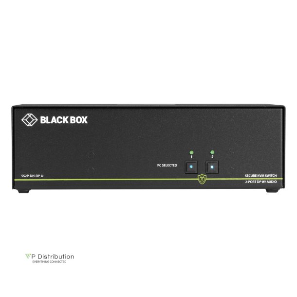 Black Box Secure Kvm Switch, Dh, 2-Port, Dp, Usb