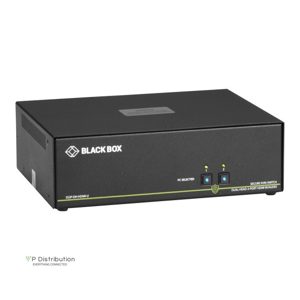 Black Box Secure Kvm Switch, Dh, 2-Port, Hdmi, Usb