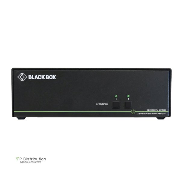 Black Box Secure Kvm Switch, Dh, 2-Port, Hdmi, Usb, Cac