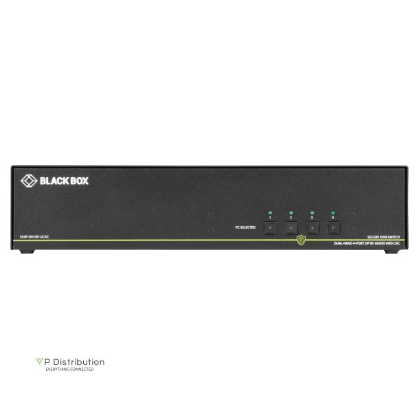 Black Box Secure Kvm Switch, Dh, 4-Port,Dp,Usb,Cac