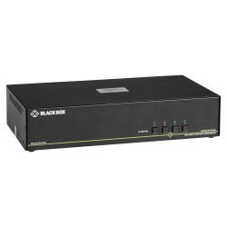 Black Box Secure Kvm Switch, Dh, 4-Port,Dvi-I,Usb,Cac