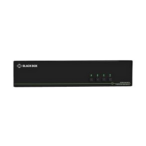Black Box Secure Kvm Switch, Qh, 4-Port, Dvi-I, Usb, Cac