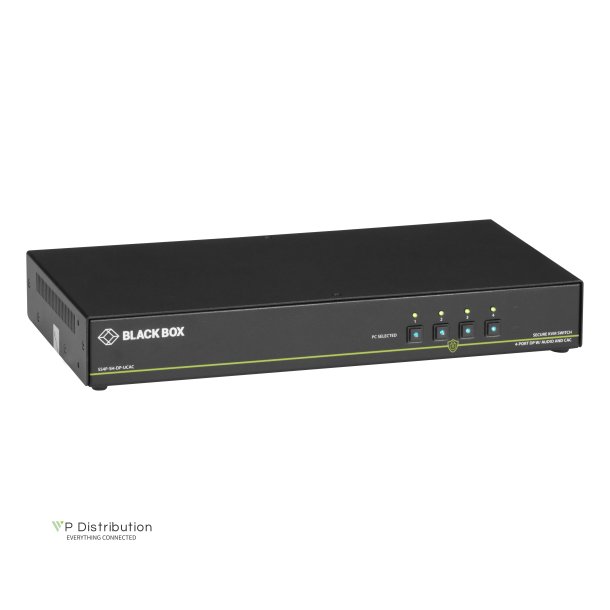 Black Box Secure Kvm Switch, Sh, 4-Port,Dp,Usb, Cac