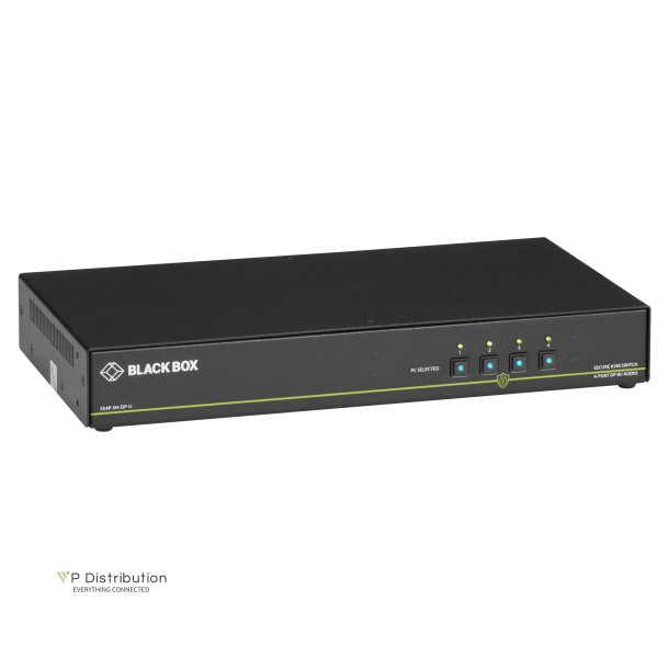 Black Box Secure Kvm Switch, Sh, 4-Port ,Dp, Usb