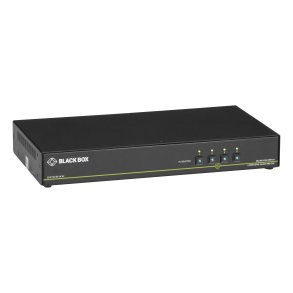 Black Box Secure Kvm Switch, Sh, 4-Port,Dvi-I,Usb,Cac