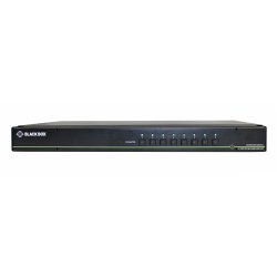 Black Box Secure Kvm Switch, Dh, 8-Port,Dvi-I,Usb,Cac