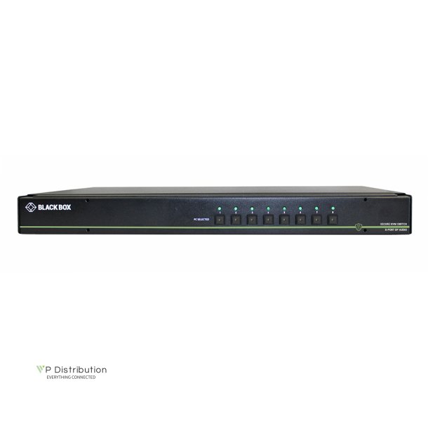 Black Box Secure Kvm Switch, Sh, 8-Port, Dp, Usb