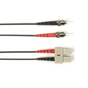 Black Box 62.5 MM FO PATCH CABLE DUPLX, LSZH, BK, STSC