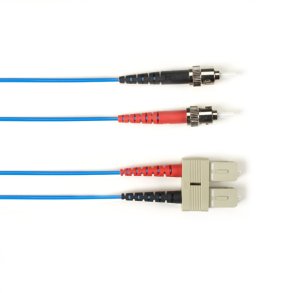 Black Box SM FO PATCH CABLE DUPLX, PVC, BLUE, STSC