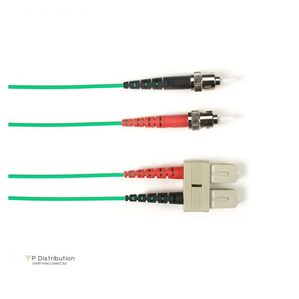 Black Box 62.5 MM FO PATCH CABLE DUPLX, PVC, GN, STSC