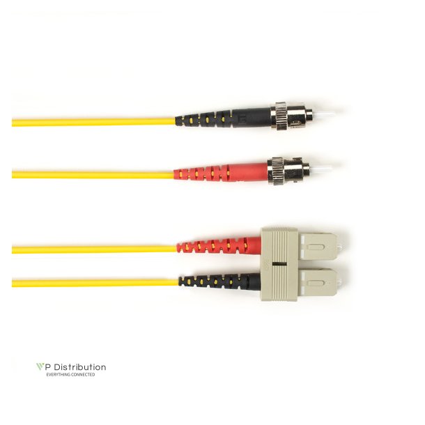 Black Box SM FO PATCH CABLE DUPLX, PVC, YL, STSC