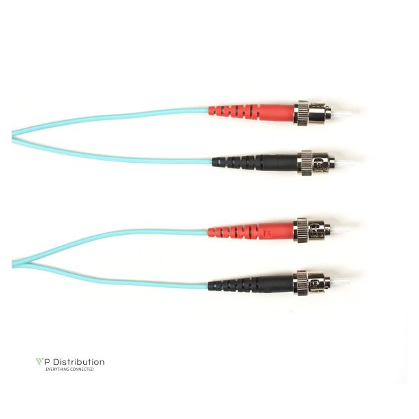 Black Box 62.5 MM FO PATCH CABLE DUPLX, PLENUM, AQUA, STST