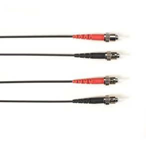 Black Box 50 MM FO PATCH CABLE DUPLX, LSZH, BK, STST