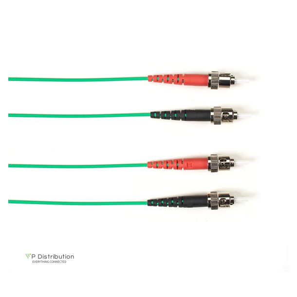 Black Box 62.5 MM FO PATCH CABLE DUPLX, PLENUM, GN, STST