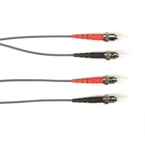 Black Box 62.5 MM FO PATCH CABLE DUPLX, PVC, GR, STST