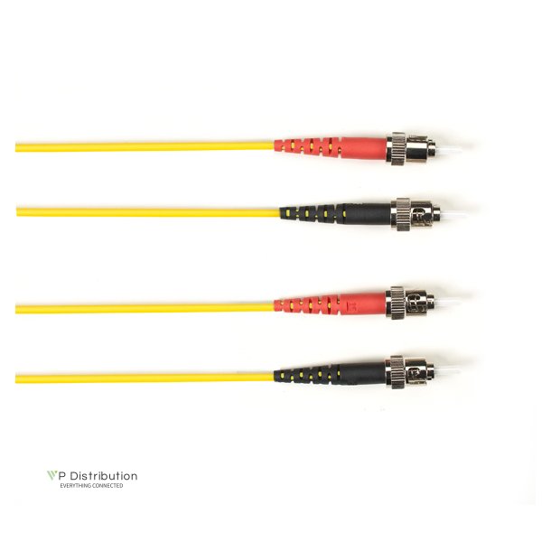 Black Box OM4 MM FO PATCH CABLE DUPLX, LSZH, YELLOW, STST