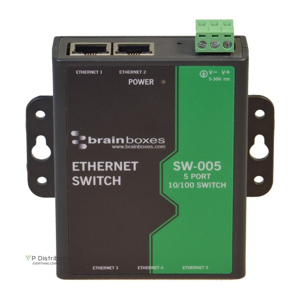 Brainboxes 5 Port 10/100 Ethernet Switch