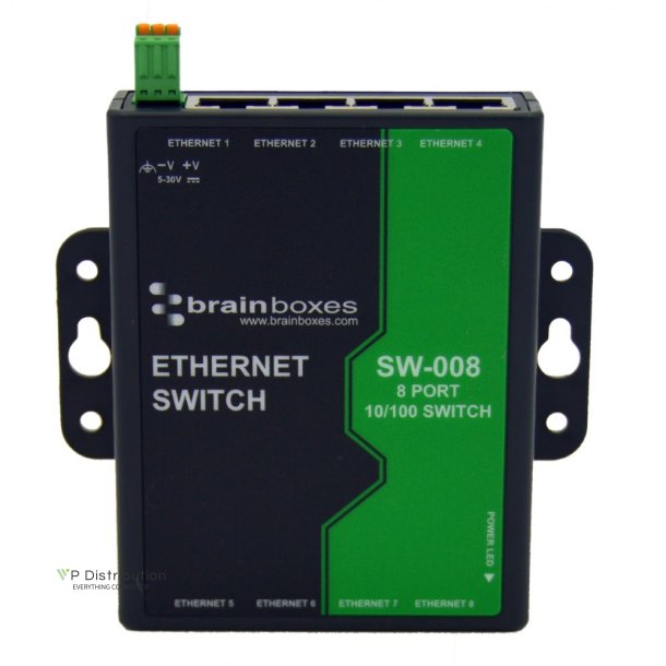 Brainboxes 8 Port 10/100 Ethernet Switch