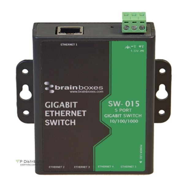 Brainboxes 5 Port Gigabit Ethernet Switch