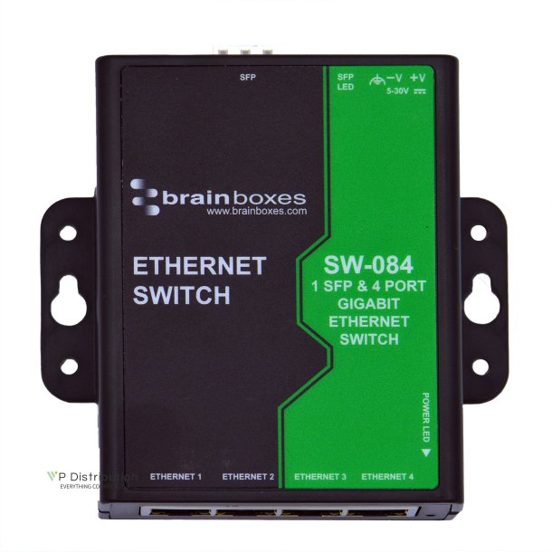 Brainboxes 1 SFP &amp; 4 Port Gigabit Ethernet Switch