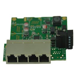 Brainboxes Embedded Industrial 4 Port 10/100 Ethernet Switch