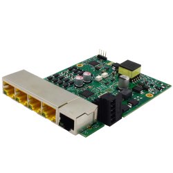 Brainboxes Embedded Industrial 5 Port PoE+ 10/100 Ethernet Switch