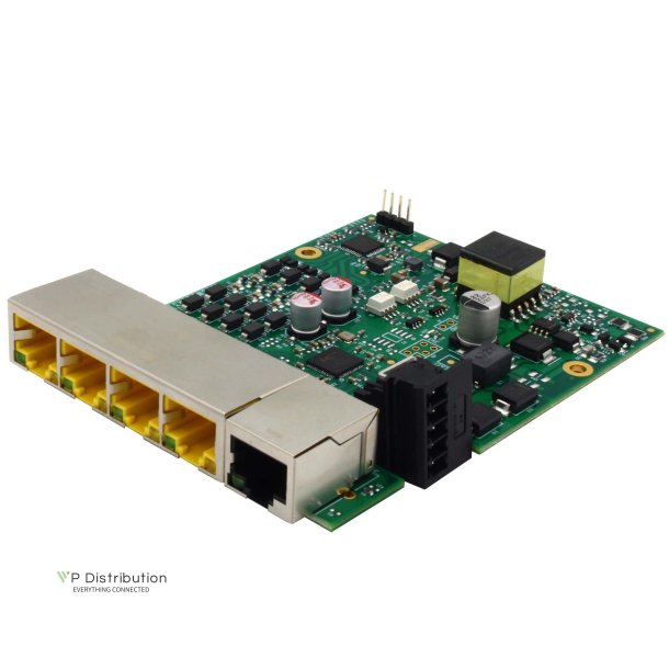 Brainboxes Embedded Industrial 5 Port PoE+ 10/100 Ethernet Switch