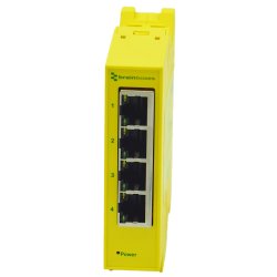 Brainboxes Compact Industrial 4 Port Gigabit Ethernet Switch
