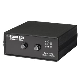 Black Box 3-1 CAT6 10G A/B/C ETHERNET SWITCH