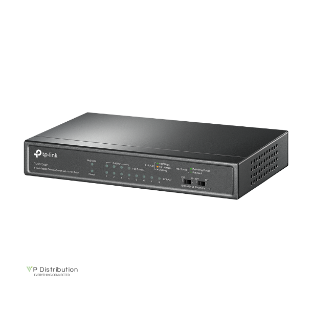 TP-Link TL-SG1008P network switch Unmanaged Gigabit Ethernet (10/100/1000) Power over Ethernet (PoE) Hazelnut