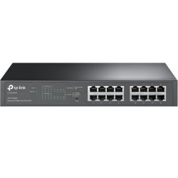 TP-LINK TL-SG1016PE network switch Managed Gigabit Ethernet (10/100/1000) Black Power over Ethernet (PoE)