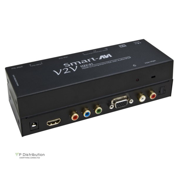 SmartAVI HDMI to  Component/VGA and Stereo Audio Converter. Includes: [V2V-H2V-01, PS5VD2A]