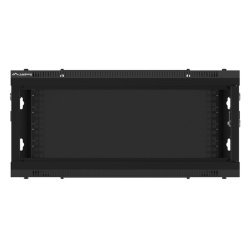 RACK CABINET 19" WALL-MOUNT 4U/600X450 (FLAT PACK) WITH GLASS DOOR BLACK LANBERG V2