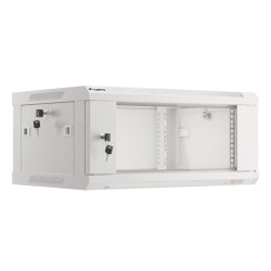 RACK CABINET 19" WALL-MOUNT 4U/600X450 (FLAT PACK) WITH GLASS DOOR GREY LANBERG V2
