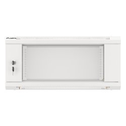 RACK CABINET 19" WALL-MOUNT 4U/600X450 (FLAT PACK) WITH GLASS DOOR GREY LANBERG V2