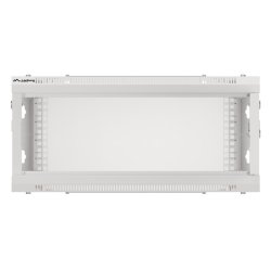 RACK CABINET 19" WALL-MOUNT 4U/600X450 (FLAT PACK) WITH GLASS DOOR GREY LANBERG V2