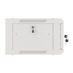 RACK CABINET 19" WALL-MOUNT 4U/600X450 (FLAT PACK) WITH GLASS DOOR GREY LANBERG V2