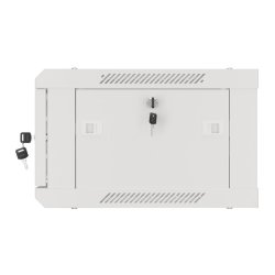 RACK CABINET 19" WALL-MOUNT 4U/600X450 (FLAT PACK) WITH GLASS DOOR GREY LANBERG V2