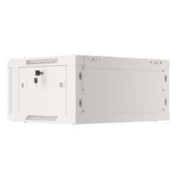 RACK CABINET 19" WALL-MOUNT 4U/600X450 (FLAT PACK) WITH GLASS DOOR GREY LANBERG V2
