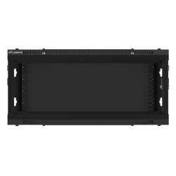 RACK CABINET 19" WALL-MOUNT 4U/600X600 (FLAT PACK) WITH GLASS DOOR BLACK LANBERG V2