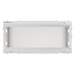 RACK CABINET 19" WALL-MOUNT 4U/600X600 (FLAT PACK) WITH GLASS DOOR GREY LANBERG V2