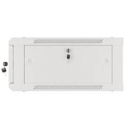 RACK CABINET 19" WALL-MOUNT 4U/600X600 (FLAT PACK) WITH GLASS DOOR GREY LANBERG V2