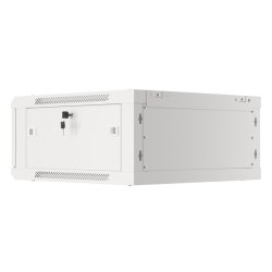 RACK CABINET 19" WALL-MOUNT 4U/600X600 (FLAT PACK) WITH GLASS DOOR GREY LANBERG V2
