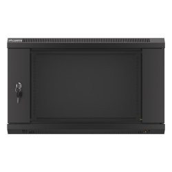 RACK CABINET 19" WALL-MOUNT 6U/600X450 (FLAT PACK) WITH GLASS DOOR BLACK LANBERG V2