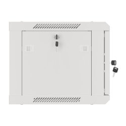 RACK CABINET 19" WALL-MOUNT 6U/600X450 (FLAT PACK) WITH GLASS DOOR GREY LANBERG V2