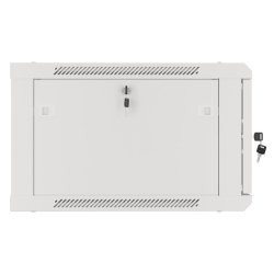 RACK CABINET 19" WALL-MOUNT 6U/600X600 (FLAT PACK) WITH GLASS DOOR GREY LANBERG V2