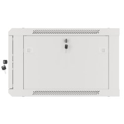 RACK CABINET 19" WALL-MOUNT 6U/600X600 (FLAT PACK) WITH GLASS DOOR GREY LANBERG V2